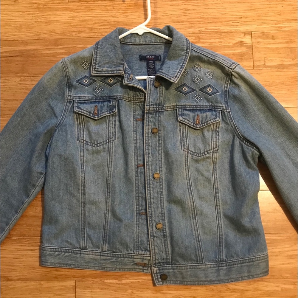 Vintage embroidered denim jacket
